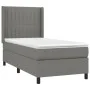 Box spring bed with dark gray fabric mattress 90x200 cm by vidaXL, Beds and slatted bases - Ref: Foro24-3131562, Price: 372,9...