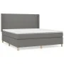 Box spring bed with dark gray fabric mattress 180x200 cm by vidaXL, Beds and slatted bases - Ref: Foro24-3131850, Price: 610,...