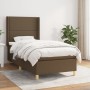 Boxspringbett mit dunkelbrauner Stoffmatratze 100x200 cm von vidaXL, Betten und Lattenroste - Ref: Foro24-3131892, Preis: 342...