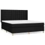 Box spring bed with black fabric mattress 180x200 cm by vidaXL, Beds and slatted bases - Ref: Foro24-3132331, Price: 680,12 €...
