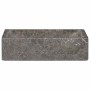 Lavabo de mármol gris con brillo 45x30x12 cm