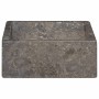 Lavabo de mármol gris con brillo 45x30x12 cm