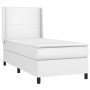 Boxspringbett mit weißer Kunstledermatratze 90x190 cm von vidaXL, Betten und Lattenroste - Ref: Foro24-3132358, Preis: 345,73...