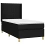 Box spring bed with black fabric mattress 90x190 cm by vidaXL, Beds and slatted bases - Ref: Foro24-3132115, Price: 304,58 €,...