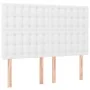 Box spring bed with white synthetic leather mattress 140x200cm by vidaXL, Beds and slatted bases - Ref: Foro24-3132502, Price...