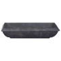 Lavabo mármol negro 50x35x10 cm