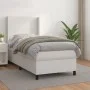 Cama box spring con colchón cuero sintético blanco 90x190 cm de vidaXL, Camas y somieres - Ref: Foro24-3132352, Precio: 370,2...
