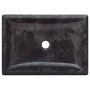 Lavabo mármol negro 50x35x10 cm