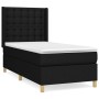 Cama box spring con colchón tela negro 90x200 cm de vidaXL, Camas y somieres - Ref: Foro24-3132283, Precio: 330,60 €, Descuen...