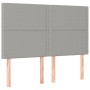 Cama box spring con colchón tela gris claro 140x190 cm de vidaXL, Camas y somieres - Ref: Foro24-3131345, Precio: 497,46 €, D...
