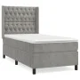 Boxspringbett mit hellgrauer Samtmatratze 100x200 cm von vidaXL, Betten und Lattenroste - Ref: Foro24-3132843, Preis: 347,05 ...