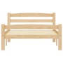 Estructura de cama sin colchón madera maciza de pino 90x200 cm
