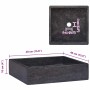 Lavabo mármol negro 40x40x10 cm