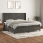 Boxspringbett mit dunkelgrauer Samtmatratze 200x200 cm von vidaXL, Betten und Lattenroste - Ref: Foro24-3132580, Preis: 601,1...