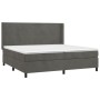 Boxspringbett mit dunkelgrauer Samtmatratze 200x200 cm von vidaXL, Betten und Lattenroste - Ref: Foro24-3132580, Preis: 601,1...