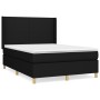 Boxspringbett mit schwarzer Stoffmatratze 140x190 cm von vidaXL, Betten und Lattenroste - Ref: Foro24-3131827, Preis: 487,42 ...