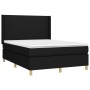Boxspringbett mit schwarzer Stoffmatratze 140x190 cm von vidaXL, Betten und Lattenroste - Ref: Foro24-3131827, Preis: 487,42 ...