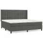 Boxspringbett mit dunkelgrauer Samtmatratze 200x200 cm von vidaXL, Betten und Lattenroste - Ref: Foro24-3132940, Preis: 599,2...