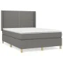 Box spring bed with dark gray fabric mattress 140x190 cm by vidaXL, Beds and slatted bases - Ref: Foro24-3131906, Price: 495,...