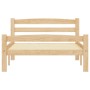 Estructura de cama sin colchón madera maciza de pino 100x200 cm
