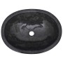 Lavabo mármol negro 53x40x15 cm