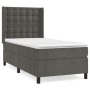 Cama box spring con colchón terciopelo gris oscuro 100x200 cm de vidaXL, Camas y somieres - Ref: Foro24-3132904, Precio: 347,...