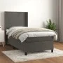Cama box spring con colchón terciopelo gris oscuro 100x200 cm de vidaXL, Camas y somieres - Ref: Foro24-3132544, Precio: 326,...