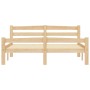Estructura de cama sin colchón madera maciza de pino 140x200 cm