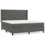Box spring bed with dark gray velvet mattress 180x200 cm by vidaXL, Beds and slatted bases - Ref: Foro24-3132874, Price: 614,...