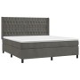 Box spring bed with dark gray velvet mattress 180x200 cm by vidaXL, Beds and slatted bases - Ref: Foro24-3132874, Price: 610,...