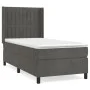 Box spring bed with dark gray velvet mattress 100x200 cm by vidaXL, Beds and slatted bases - Ref: Foro24-3132784, Price: 343,...