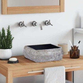 Lavabo mármol negro 30x30x13 cm