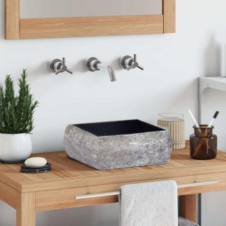 Lavabo mármol negro 30x30x13 cm