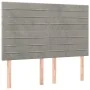 Box spring bed with light gray velvet mattress 140x200 cm by vidaXL, Beds and slatted bases - Ref: Foro24-3132741, Price: 475...