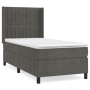Cama box spring con colchón terciopelo gris oscuro 90x200 cm de vidaXL, Camas y somieres - Ref: Foro24-3132778, Precio: 339,9...