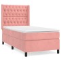 Cama box spring con colchón terciopelo rosa 80x200 cm de vidaXL, Camas y somieres - Ref: Foro24-3132830, Precio: 343,85 €, De...