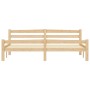Estructura de cama sin colchón madera maciza de pino 180x200 cm
