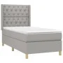 Boxspringbett mit hellgrauer Stoffmatratze 80x200 cm von vidaXL, Betten und Lattenroste - Ref: Foro24-3132185, Preis: 335,51 ...