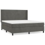 Boxspringbett mit dunkelgrauer Samtmatratze 180x200 cm von vidaXL, Betten und Lattenroste - Ref: Foro24-3132574, Preis: 587,6...