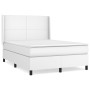 Boxspringbett mit weißer Kunstledermatratze 140x200cm von vidaXL, Betten und Lattenroste - Ref: Foro24-3132382, Preis: 521,87...