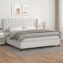 Boxspringbett mit weißer Kunstledermatratze 200x200 cm von vidaXL, Betten und Lattenroste - Ref: Foro24-3132520, Preis: 749,6...