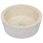 Lavabo crema mármol Ø40x15 cm