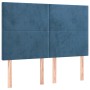 Cama box spring con colchón terciopelo azul oscuro 140x200 cm de vidaXL, Camas y somieres - Ref: Foro24-3132565, Precio: 491,...