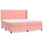 Boxspringbett mit rosa Samtmatratze 200x200 cm von vidaXL, Betten und Lattenroste - Ref: Foro24-3132584, Preis: 603,92 €, Rab...