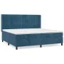 Box spring bed with dark blue velvet mattress 200x200 cm by vidaXL, Beds and slatted bases - Ref: Foro24-3132823, Price: 656,...