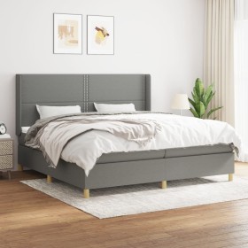 Boxspringbett mit dunkelgrauer Stoffmatratze 200x200 cm von vidaXL, Betten und Lattenroste - Ref: Foro24-3131938, Preis: 618,...