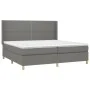 Box spring bed with dark gray fabric mattress 200x200 cm by vidaXL, Beds and slatted bases - Ref: Foro24-3131938, Price: 617,...