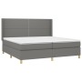 Boxspringbett mit dunkelgrauer Stoffmatratze 200x200 cm von vidaXL, Betten und Lattenroste - Ref: Foro24-3131938, Preis: 618,...