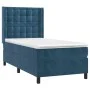 Boxspringbett mit dunkelblauer Samtmatratze 100x200 cm von vidaXL, Betten und Lattenroste - Ref: Foro24-3132907, Preis: 357,2...