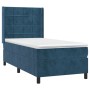Boxspringbett mit dunkelblauer Samtmatratze 100x200 cm von vidaXL, Betten und Lattenroste - Ref: Foro24-3132667, Preis: 372,8...